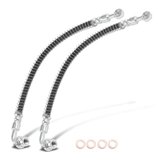 2 Pcs Rear Outer Brake Hydraulic Hose for 2003-2006 Mitsubishi Lancer