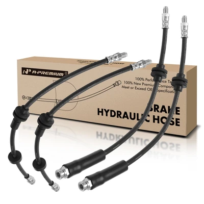 4 Pcs Front & Rear Brake Hydraulic Hose