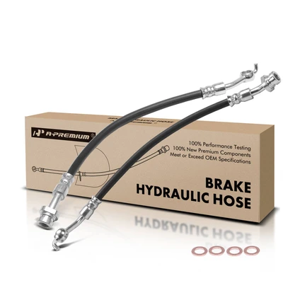 2 Pcs Rear Brake Hydraulic Hose