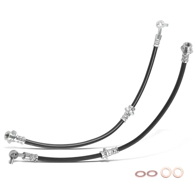 2 Pcs Front Brake Hydraulic Hose