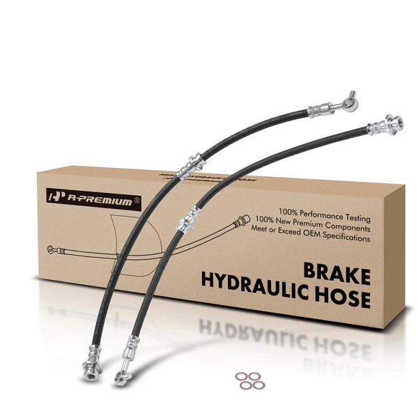 2 Pcs Front Brake Hydraulic Hose for Nissan Maxima 2016-2019 V6 3.5L