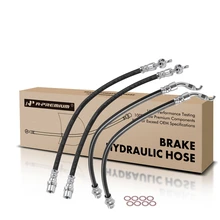 4 Pcs Front & Rear Brake Hydraulic Hose