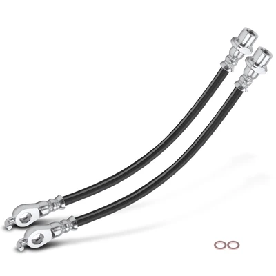 2 Pcs Rear Brake Hydraulic Hose
