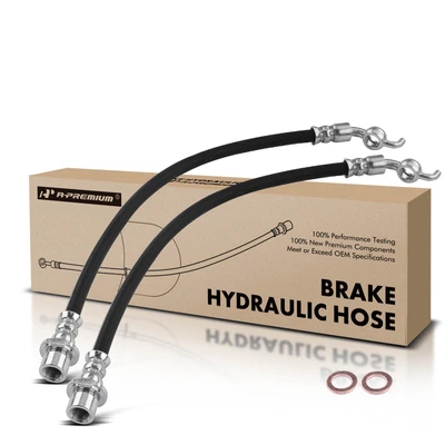 2 Pcs Rear Brake Hydraulic Hose
