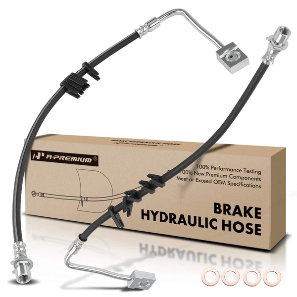 2 Pcs Rear Brake Hydraulic Hose for Chevrolet C6500 Kodiak Isuzu GMC