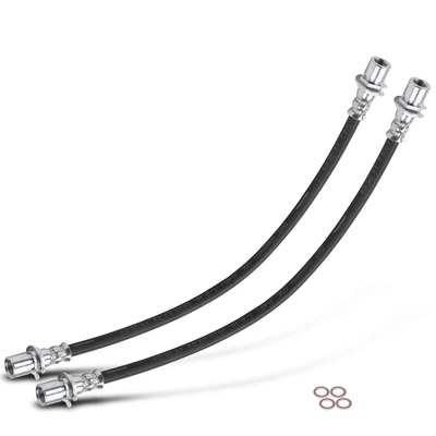 2 Pcs Rear Inner Brake Hydraulic Hose
