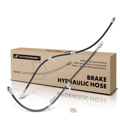 2 Pcs Front Brake Hydraulic Hose