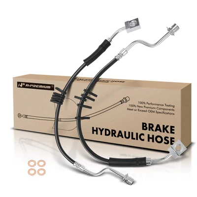 2 Pcs Rear Brake Hydraulic Hose