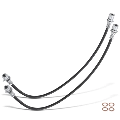2 Pcs Rear Inner Brake Hydraulic Hose