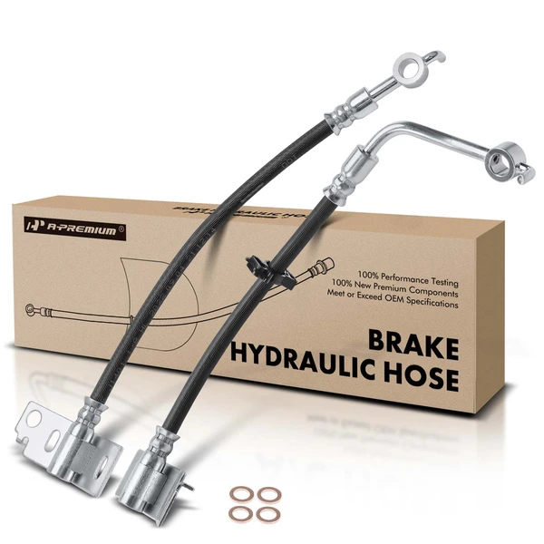 2 Pcs Rear Brake Hydraulic Hose for Ford F-150 2015-2017