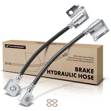2 Pcs Rear Brake Hydraulic Hose for 2015 Ford F-450 Super Duty