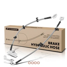 2 Pcs Front Brake Hydraulic Hose for 2003-2005 Jaguar S-Type