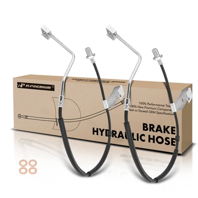 2 Pcs Front Brake Hydraulic Hose