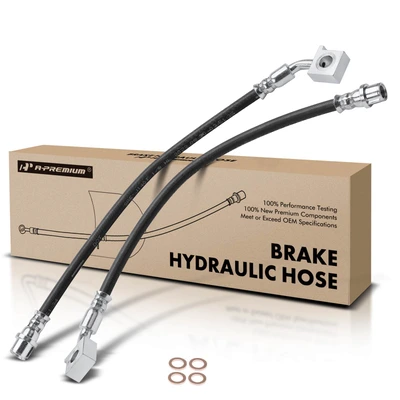 2 Pcs Front Brake Hydraulic Hose