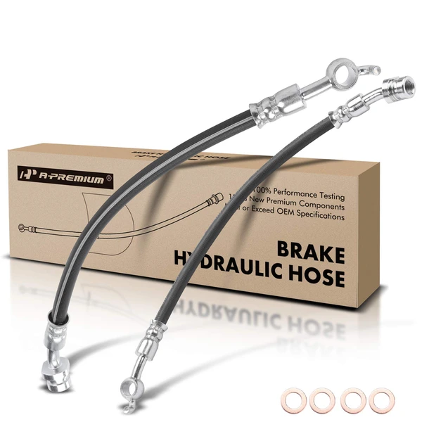 2 Pcs Rear Brake Hydraulic Hose for Hyundai Hyundai 2015-2019 Kia Cadenza Optima