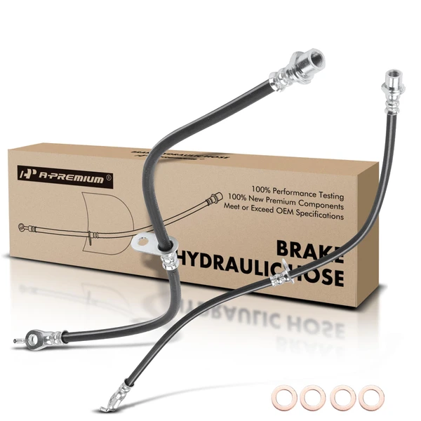 2 Pcs Front Brake Hydraulic Hose for 2016-2019 Toyota Prius