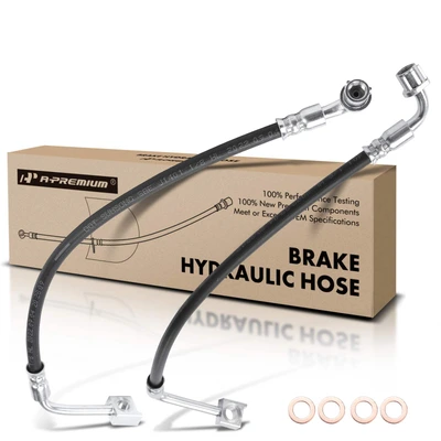 2 Pcs Rear Brake Hydraulic Hose