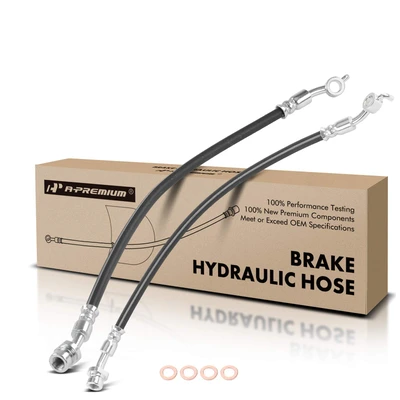 2 Pcs Rear Brake Hydraulic Hose