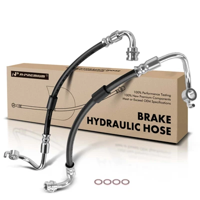 2 Pcs Rear Brake Hydraulic Hose
