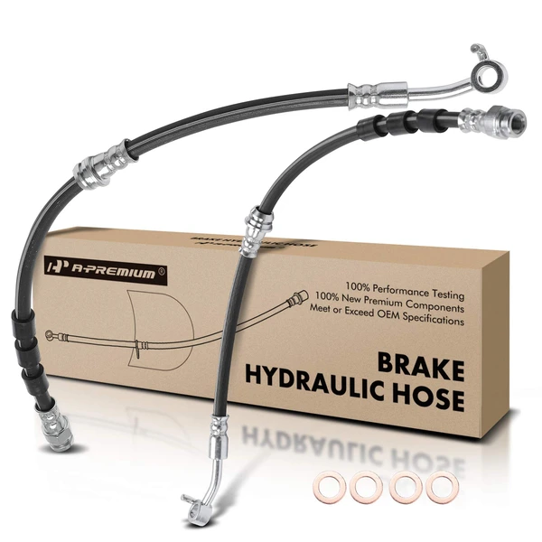 2 Pcs Front Brake Hydraulic Hose for Mazda CX-3 2016-2020 L4 2.0L