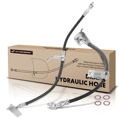2 Pcs Front Brake Hydraulic Hose