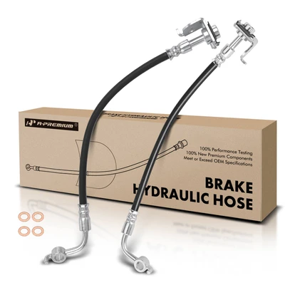 2 Pcs Rear Brake Hydraulic Hose