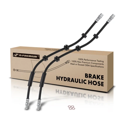 2 Pcs Front Brake Hydraulic Hose