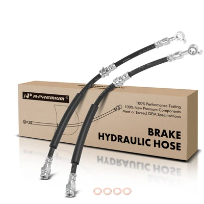 2 Pcs Front Brake Hydraulic Hose