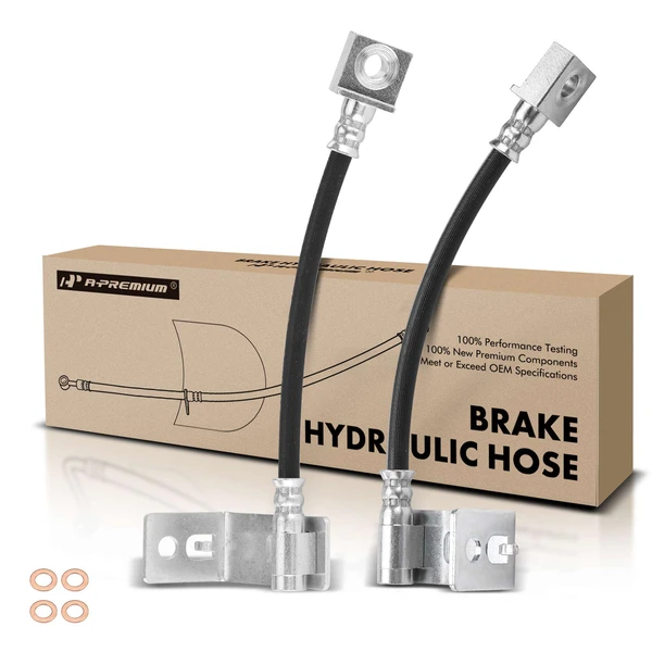 2 Pcs Rear Brake Hydraulic Hose for 2017-2021 Ford F-350 Super Duty