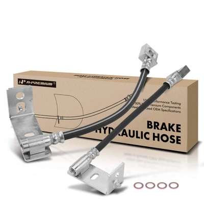 2 Pcs Rear Brake Hydraulic Hose