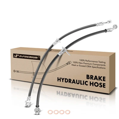 2 Pcs Front Brake Hydraulic Hose