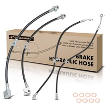 4 Pcs Front & Rear Brake Hydraulic Hose