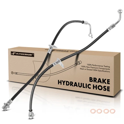 2 Pcs Rear Brake Hydraulic Hose