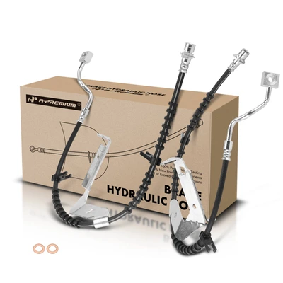 2 Pcs Front Brake Hydraulic Hose