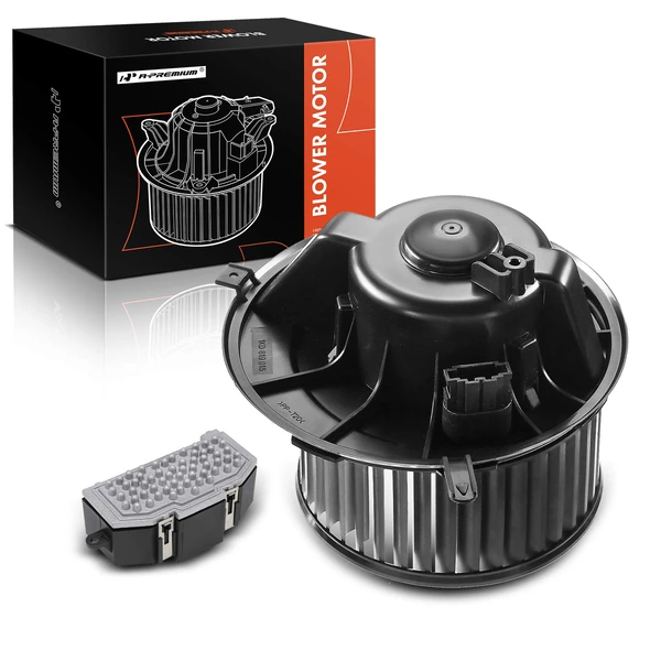 2 Pcs Front HVAC Blower Motor & Resistor Kit for Audi A3 06-13 Volkswagen CC Passat GTI Eos