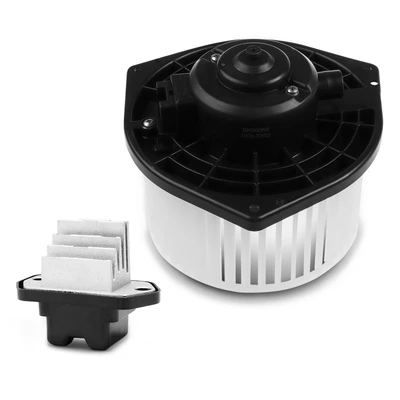 2 Pcs Front HVAC Blower Motor & Resistor Kit
