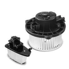 2 Pcs Front HVAC Blower Motor & Resistor Kit