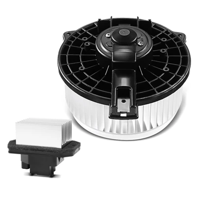 2 Pcs Front HVAC Blower Motor & Resistor Kit