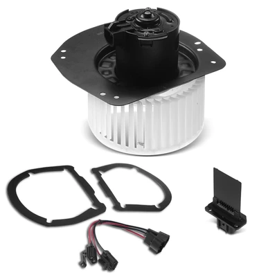 2 Pcs Front HVAC Blower Motor & Resistor Kit