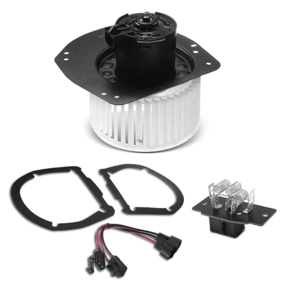 2 Pcs Front HVAC Blower Motor & Resistor Kit
