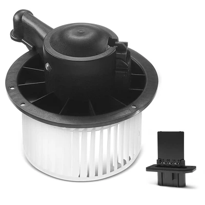 2 Pcs Front HVAC Blower Motor & Resistor Kit
