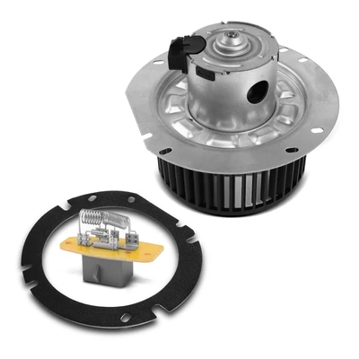 2 Pcs Front HVAC Blower Motor & Resistor Kit