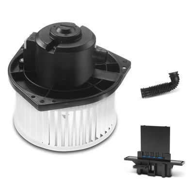 2 Pcs Front HVAC Blower Motor & Resistor Kit