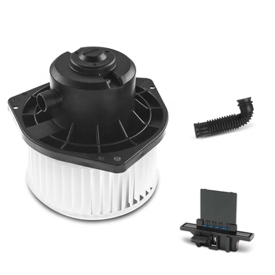 2 Pcs Front HVAC Blower Motor & Resistor Kit