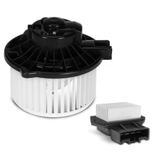 2 Pcs Front HVAC Blower Motor & Resistor Kit