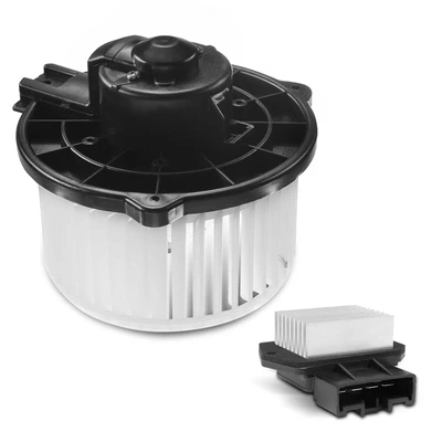 2 Pcs Front HVAC Blower Motor & Resistor Kit