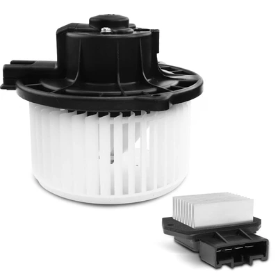 2 Pcs Front HVAC Blower Motor & Resistor Kit