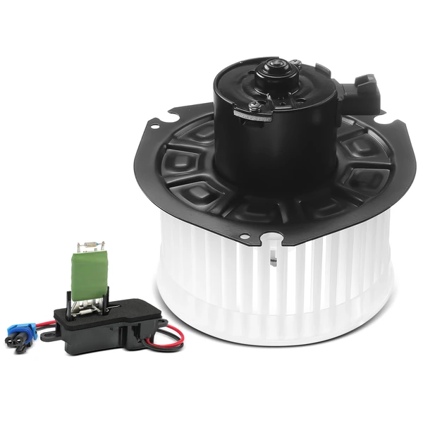 2 Pcs Front HVAC Blower Motor & Resistor Kit for 1996-2014 GMC Savana 1500
