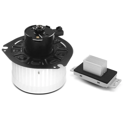 2 Pcs Rear HVAC Blower Motor & Resistor Kit