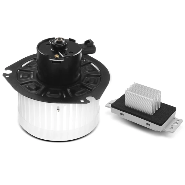 2 Pcs Rear HVAC Blower Motor & Resistor Kit for Chevy Suburban 2500 00-06 GMC